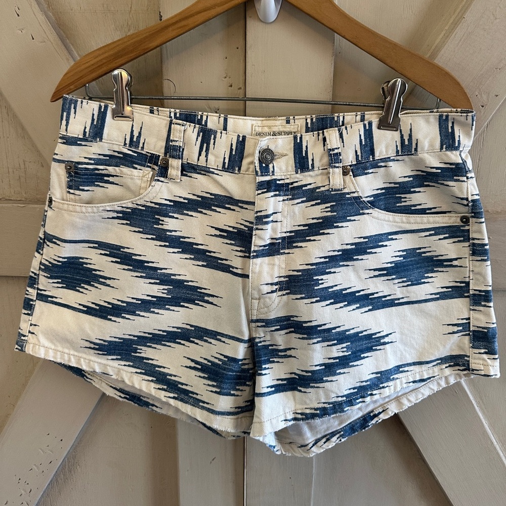 Ralph Lauren Denim & Supply Ikat Print Shorts Size 30 Boho Tribal